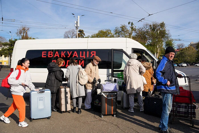 Evacuation of residents in two settlements