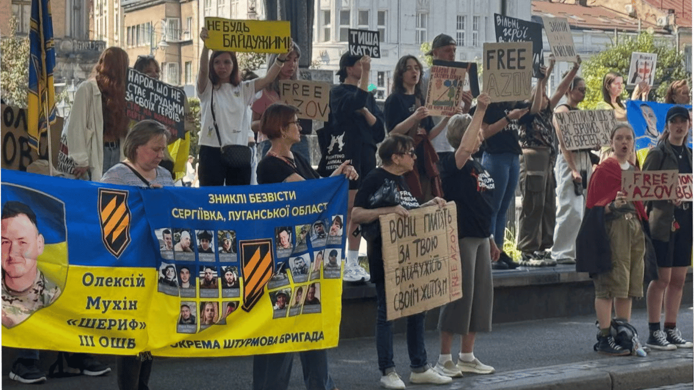 In Lwiw fand eine Aktion zur Unterstützung von Kriegsgefangenen statt - Fotos